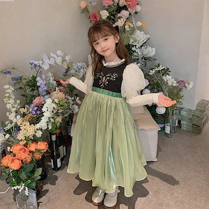 アナ プリンセス ガールズ 子供服 女の子 ドレス ベビー 24 クリスマス 誕生日 ドレス スカート