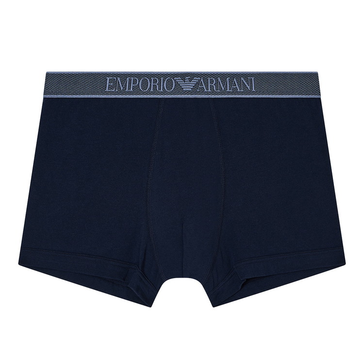 エンポリオアルマーニ：SHINY LOGO BAND ボクサーパンツ (アルマーニ・ブルー)【EM000231-AF14977-UB102】