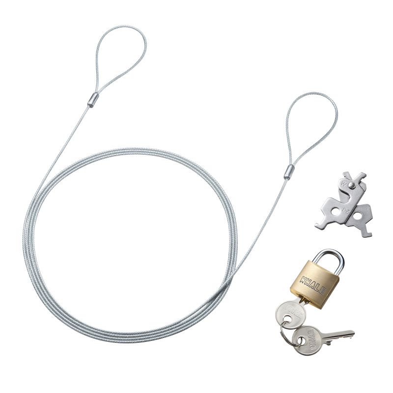 （まとめ買い）スロットマルチ対応 セキュリティワイヤー南京錠 SL-94 [x3] 6,793円