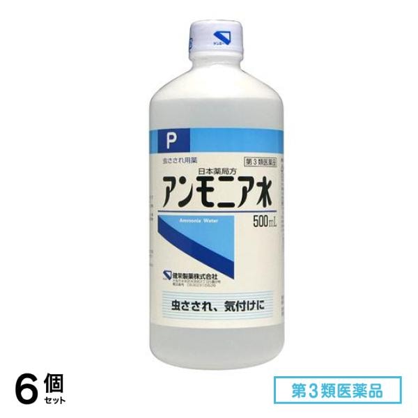 第３類医薬品 健栄製薬 アンモニア水 500mL 6個セット 4,727円