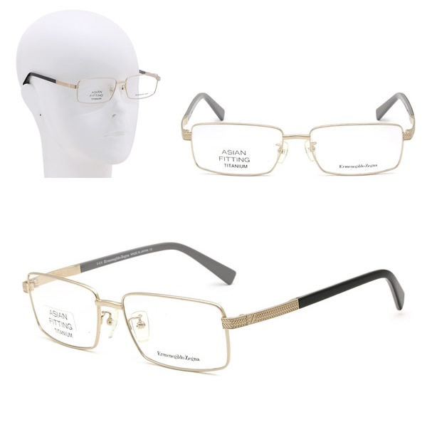 フレームのみ EZ5094-D/V 032 57 ゴールド ブラック Ermenegildo Zegna メガネ 眼鏡 アジアンフィット 15,444円