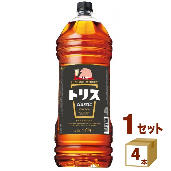 ウイスキー トリス クラシック 4000ml 4本 ウイスキー 37度 13,376円