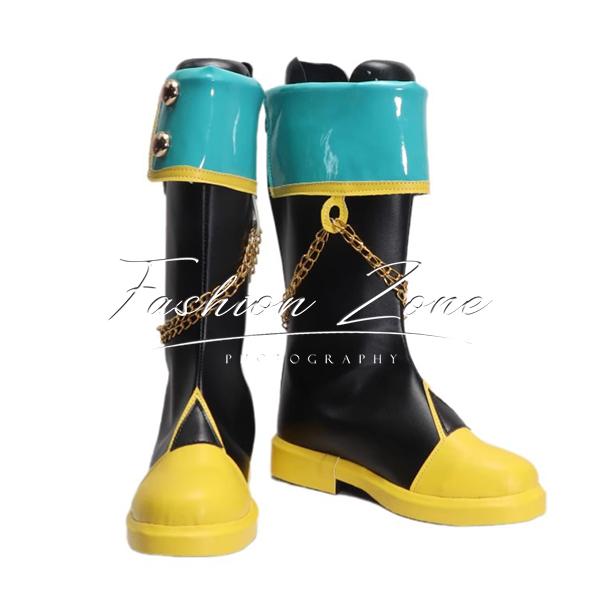 プロジェクトセカイ カラフルステージ! feat. 初音ミク 風 朝比奈 まふゆ コスプレ靴 男女兼用 シューズ 道具小物 ブーツ cosplay ハロウィン仮装 変装