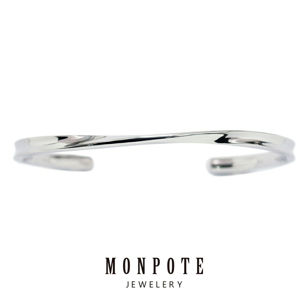 モンポット バングル ブレスレット レディース 普段使い おしゃれ プレゼント 大人 女性 誕生日 シルバーアクセサリー きれい シンプル 結婚祝い 結婚記念日 母 妻 彼女 女友達 ギフト 卒業