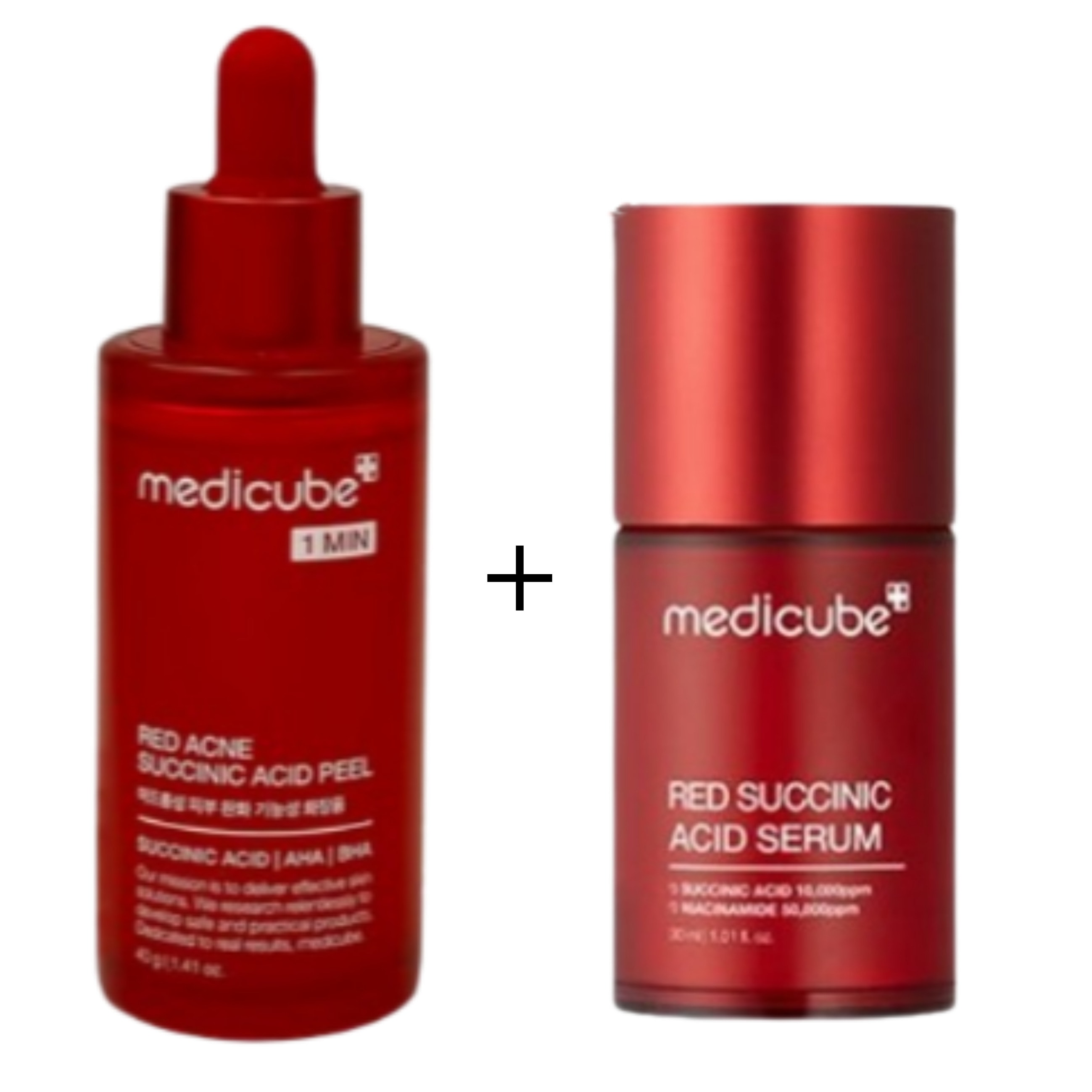 メディキューブ レッド アクネ サキシニック アシッド ピーリングセラム 40g+レッド サキシニック アシッド 跡セラム 30ml / medicube red acne succinic acid