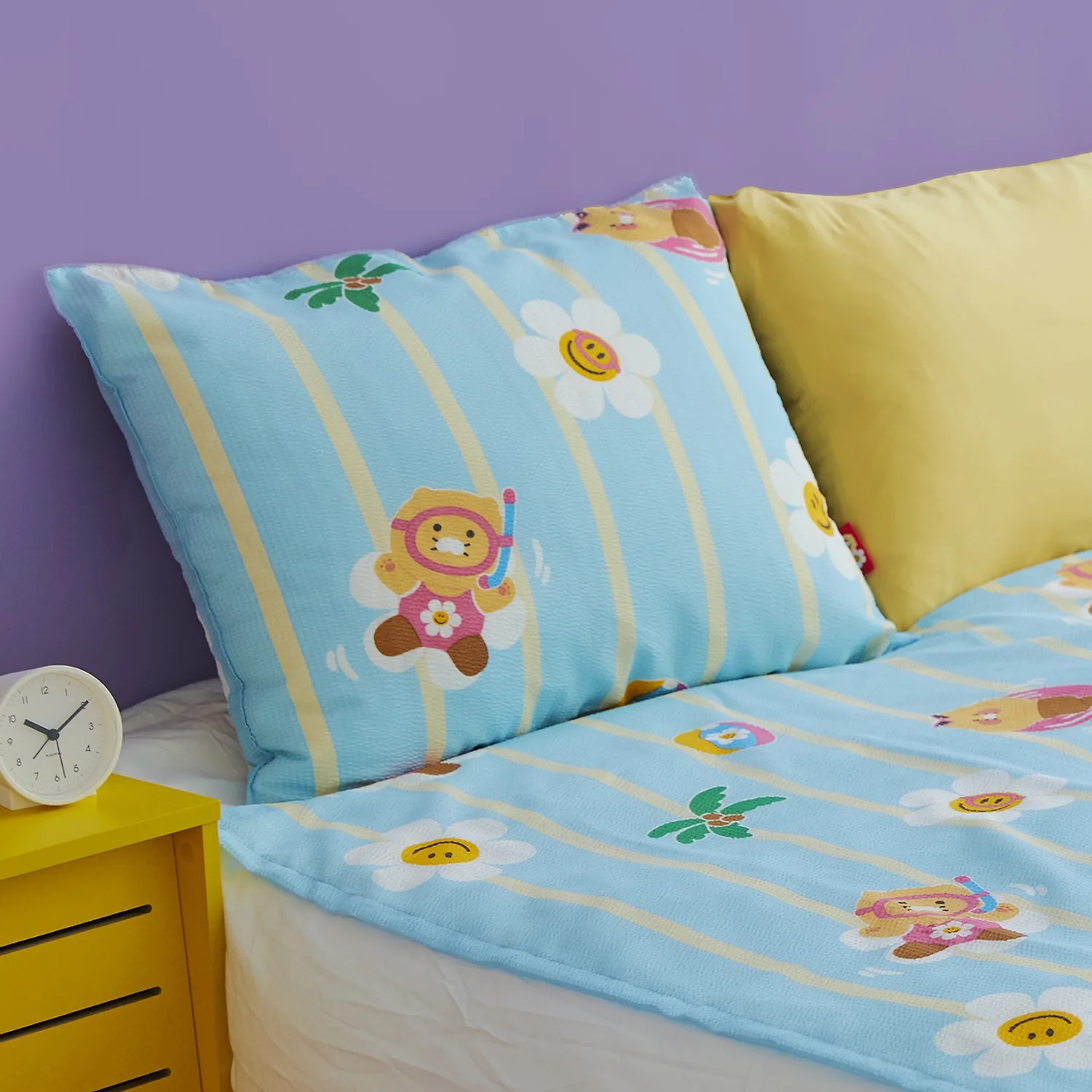 【セット】WIGGLE WIGGLE × カカオフレンズ クールブランケット＆ピローカバー_チュンシク