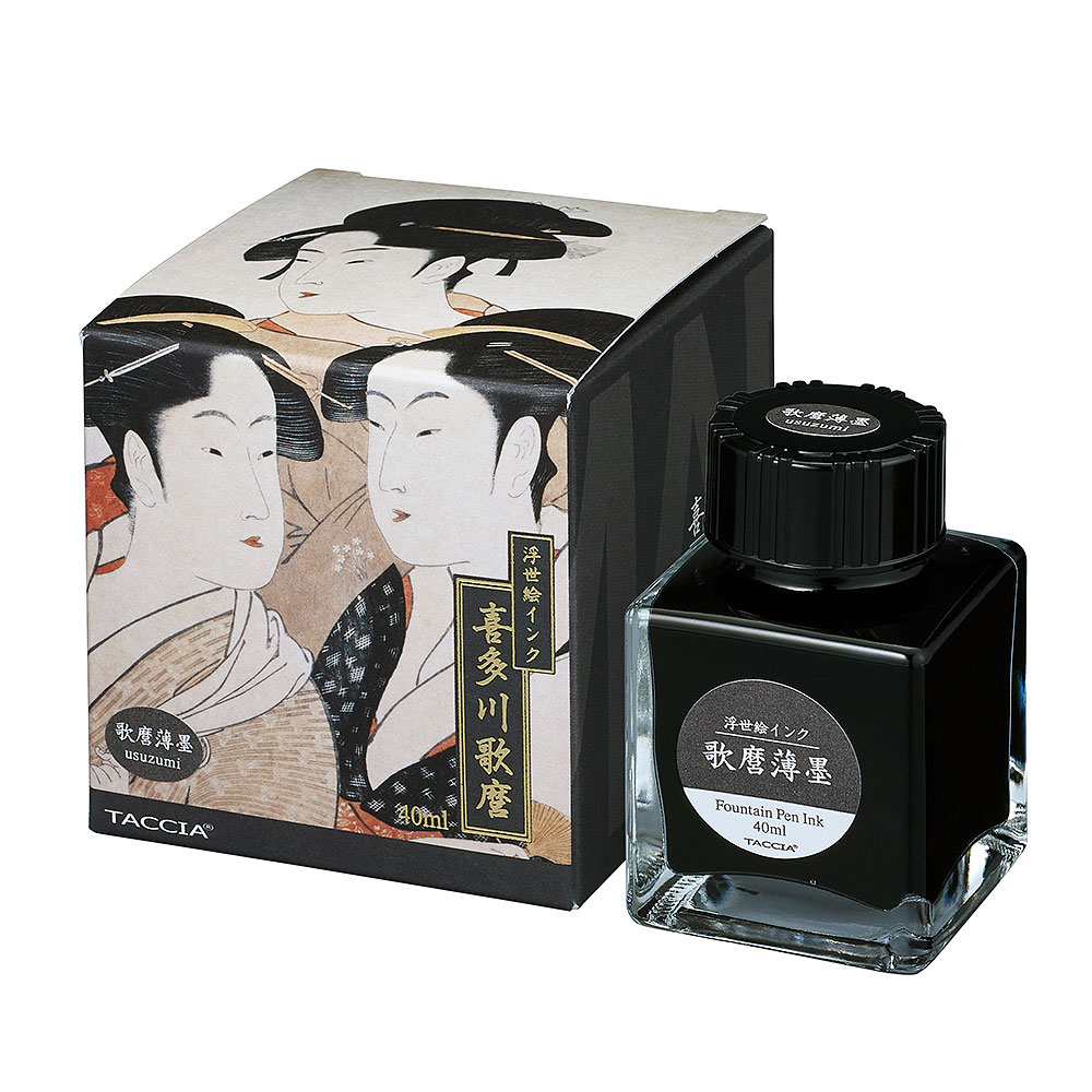 （まとめ買い）TACCIA 万年筆用インク 浮世絵インク 40ml 歌麿薄墨 TFPI-WD42-15 [x3]