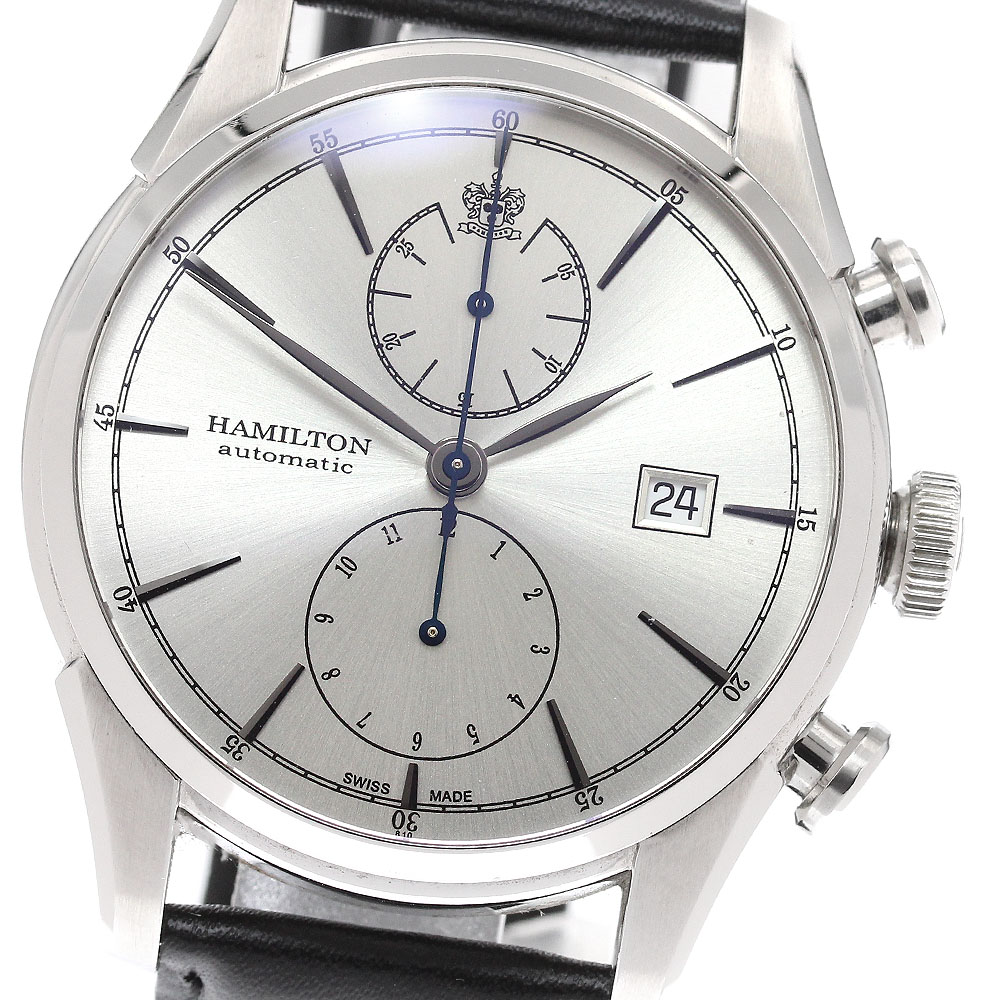 ハミルトン HAMILTON H324160 ジャズマスター スピリットオブリバティ クロノグラフ 自動巻き メンズ 良品 _939633【中古】