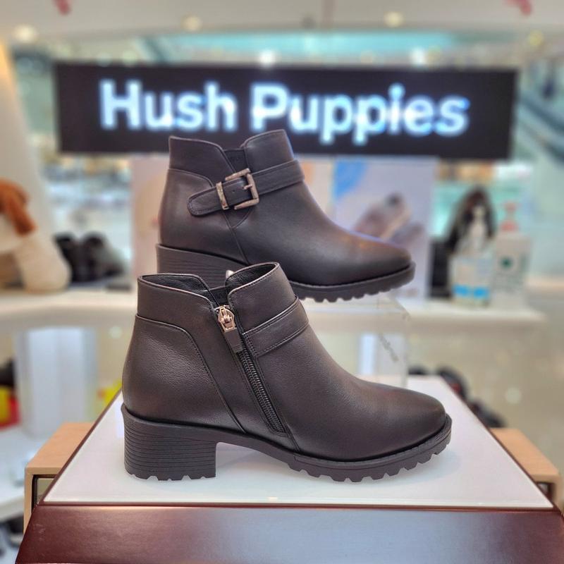 女性の足に優しい4cmヒールバックル装飾ブーティーアンクルブーツ3fq603-E_CA