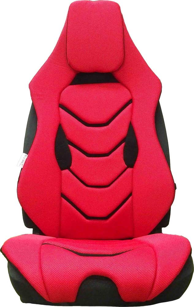 トリコローレ ドライビングサポートクッション 汎用車 メッシュ フロント 1席分 前席 運転席 助手席 圧力分散 未来シート 【フェニックスレッド】 1ADSC02-R 86589