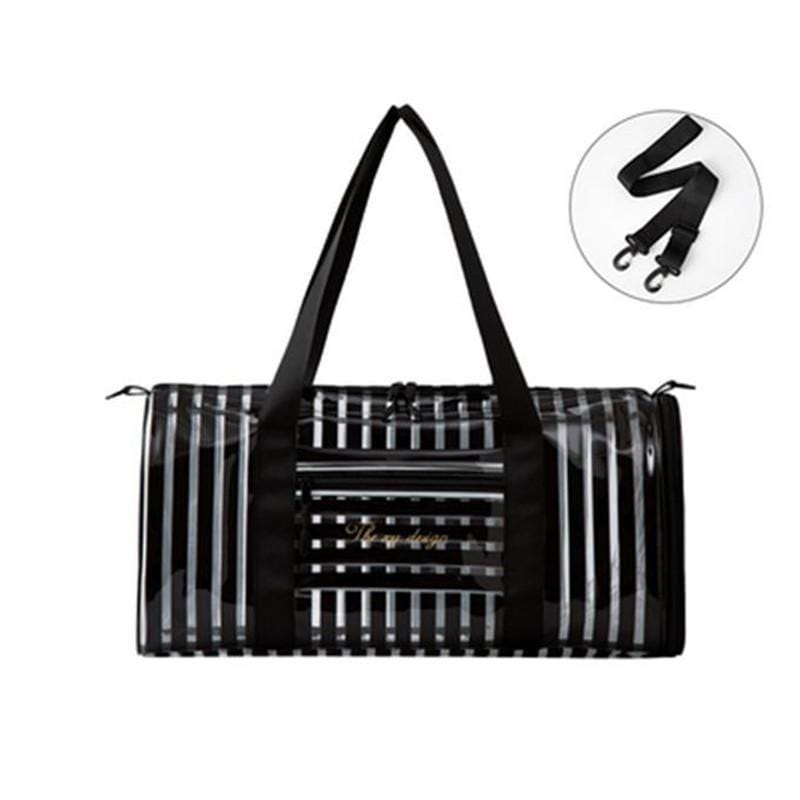 ビーチバッグ レディース クリアバッグ プール バッグ 乾湿分離 大容量 水泳 撥水 PVC 収納バッグ 海水浴 トレーニング ジム 夏