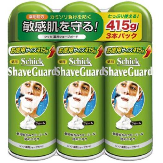 【倉庫直送】Schick(シック) 薬用シェーブガード 415gx3本パック x 2個セット