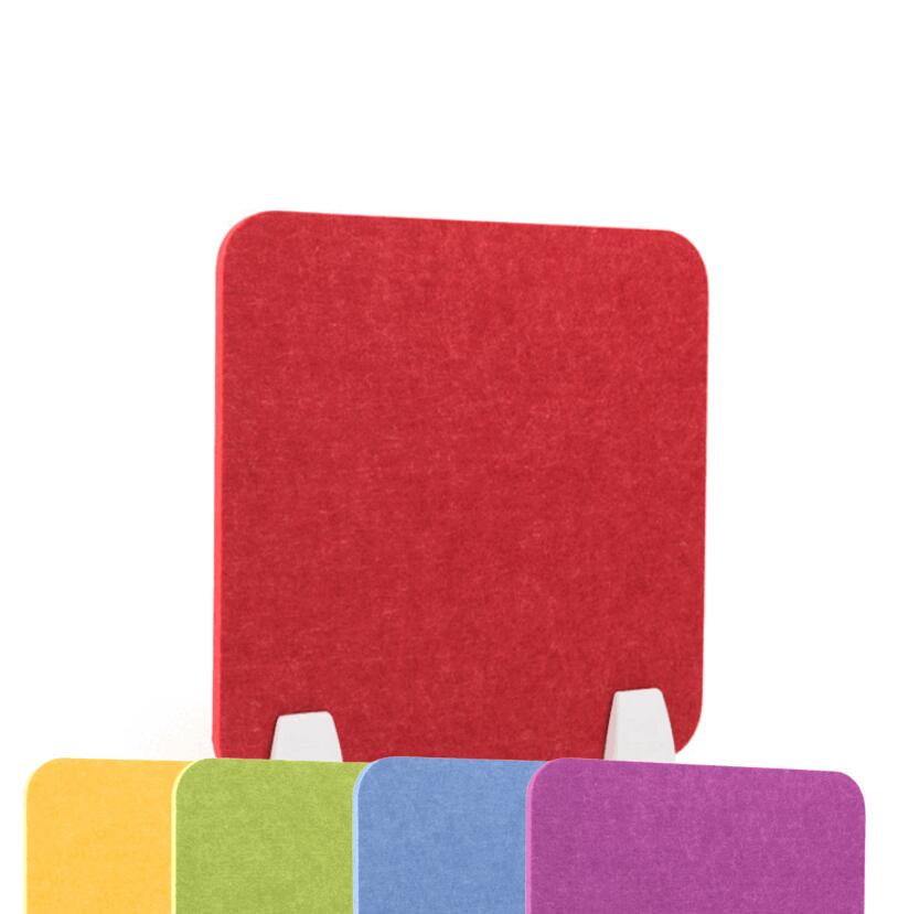 【5色選べる】ポリエステル素材 飛沫防止 卓上パネル デスク用仕切り板 洗える 柔軟タイプ 教室・学校・飲食店・給食施設向け