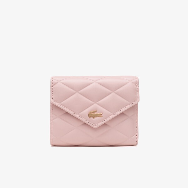 ラコステ フラップ 財布 H96 ピンク クロコデレ