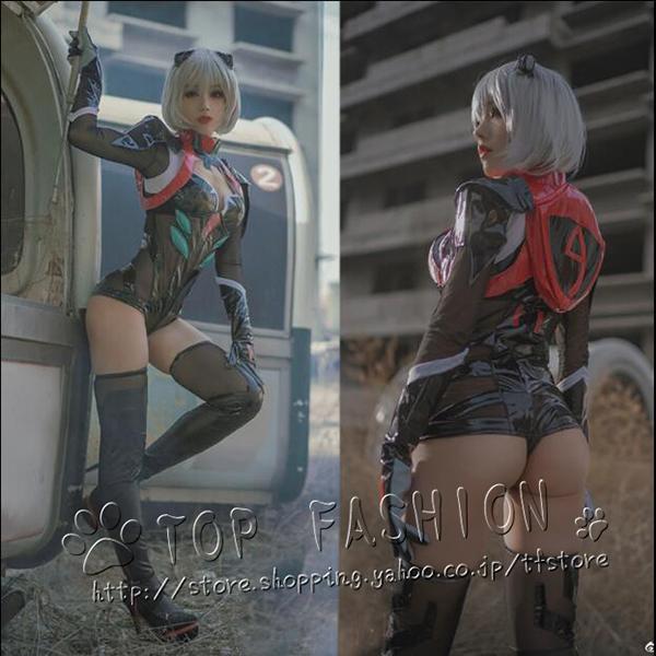 新世紀エヴァンゲリオン 綾波レイ プラグスーツ 黒 コスプレ 衣装 cosplay ハロウィン コスチューム アニメ 変装 仮装 ( ウィッグ追加可)