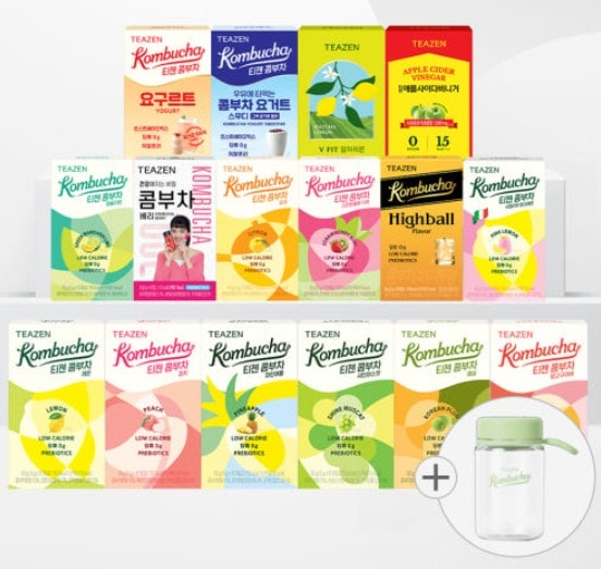 [BESTコレクション] コムブチャ14種+アサビ+抹茶レモン+エコボトル(計160スティック) 6,717円