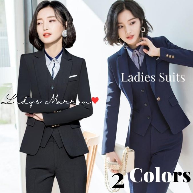 【即納】リクルートスーツ レディース 就活スーツ ビジネススーツ パンツスーツ 上下 レディーススーツ 女性スーツ 黒スーツ 紺スーツ セットアップスーツ スーツ 大学生 かっこいい セットアップ フ