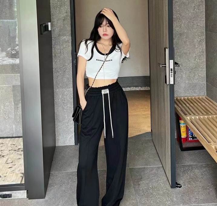 ボトムス パンツ スウェット 部屋着 ジョガーパンツ ストレートパンツ ロング丈 ストレート ハイウエスト ウエストゴム 伸縮性 大人可愛い きれいめ シンプル カジュアル 大人 上品 おしゃれ 無地