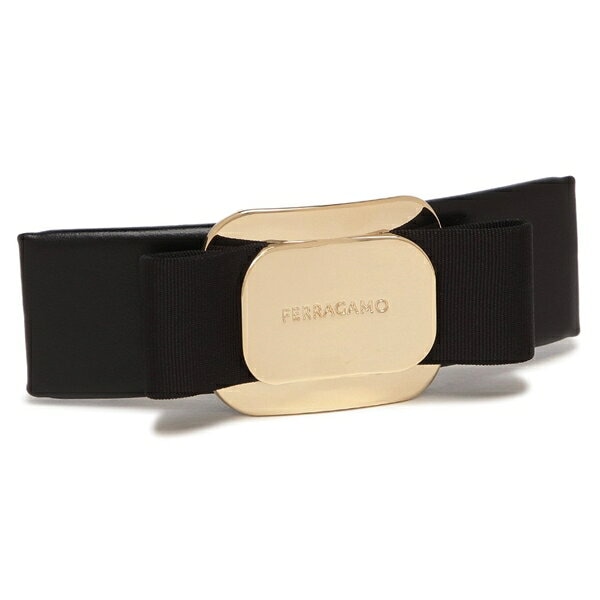 バレッタ リボン ブラック ゴールド レディース Salvatore Ferragamo 340421 0771551 16,416円