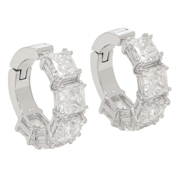 イヤリング マトリックス ホワイト シルバー レディース 5654557