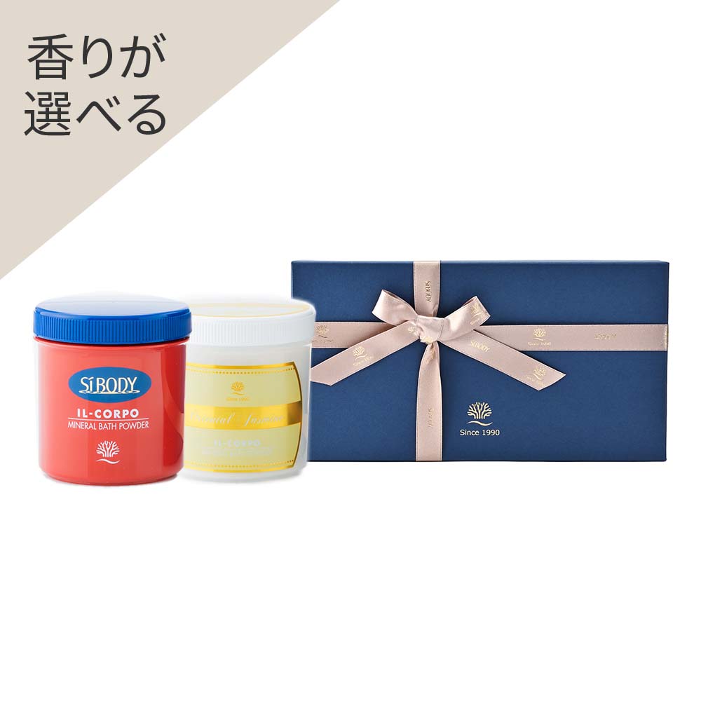 【GIFT】選べるミネラルバスパウダー 2個セット オリジナルネイビーBOX付き