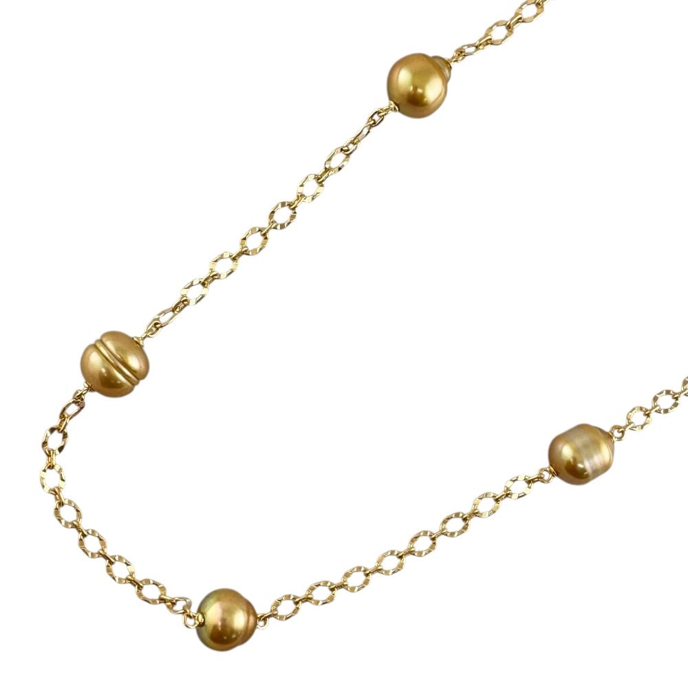 タサキ ネックレス 18金 K18イエローゴールド パール TASAKI 中古 美品
