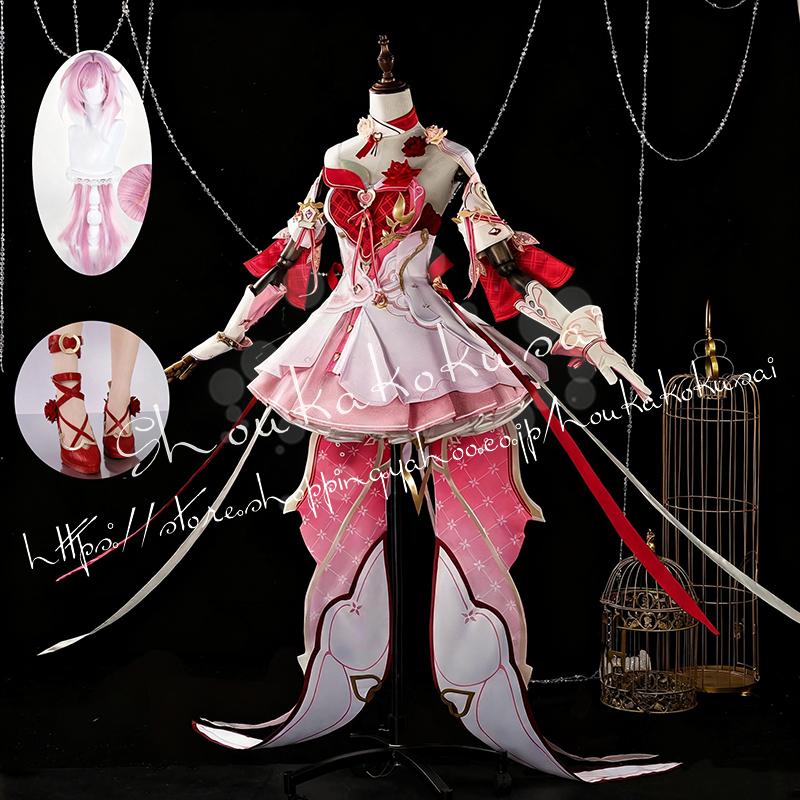 [2026新品] G 崩壊3rd エリシア Elysia 愛神使者 愛願妖精 コスプレ衣装 イベント コスチューム 変装活動 仮装 学園祭 撮影 祭り クリスマス ハロウィン