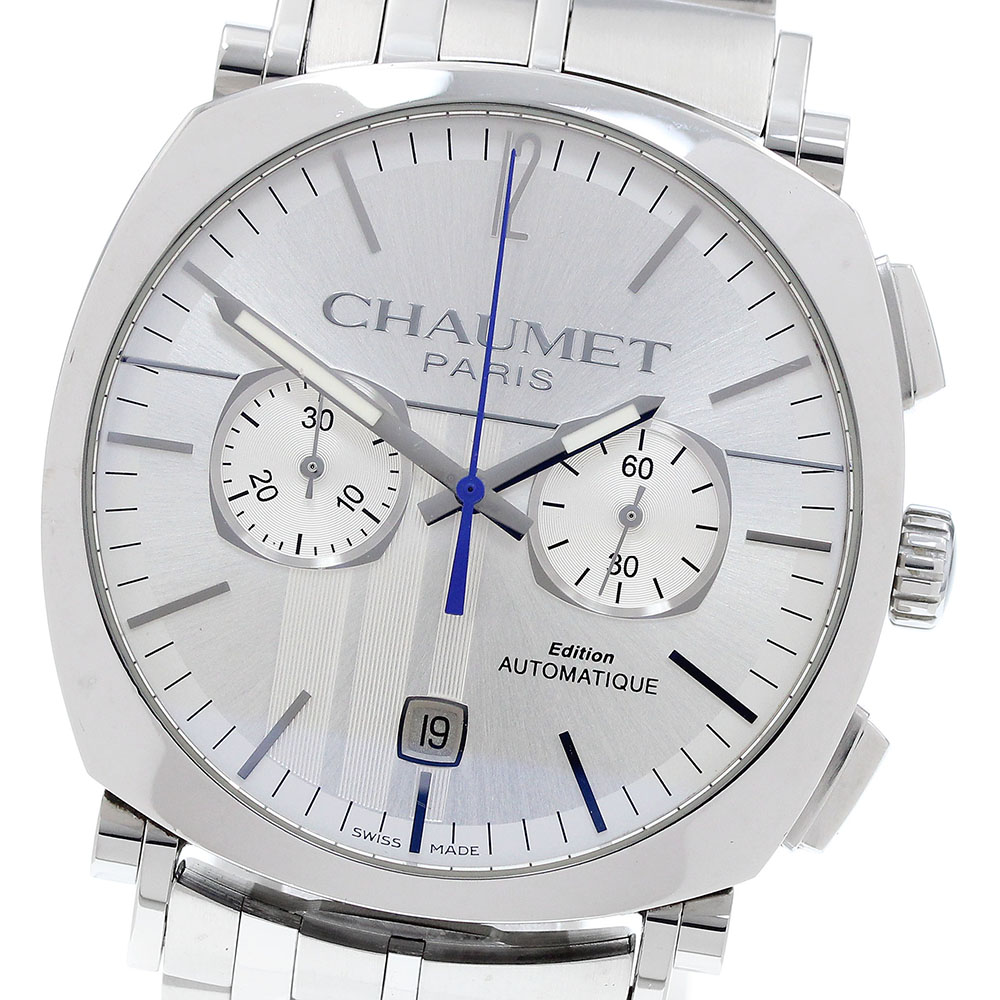 ショーメ Chaumet W11690-30B ダンディ クロノグラフ デイト 自動巻き メンズ 保証書付き_903549【中古】 123,450円