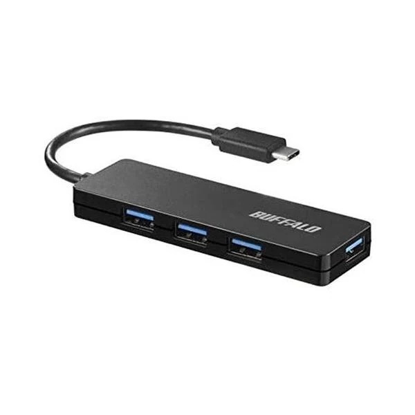 3個セット バッファロー BSH4U120C1BK ブラック USB3.1 Gen1対応