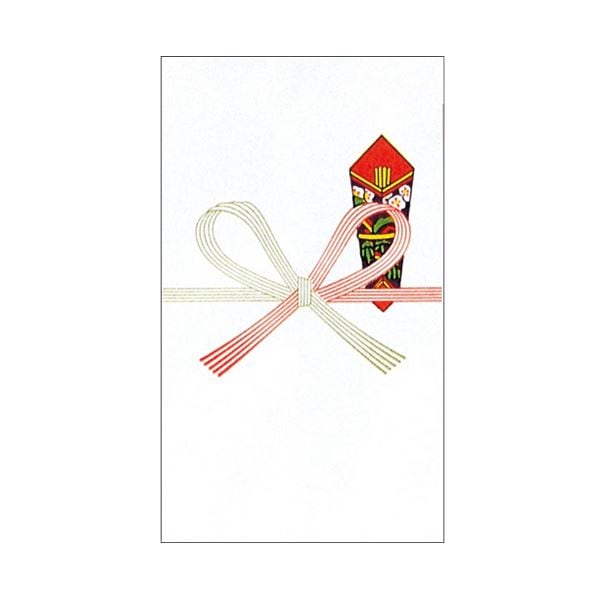 (まとめ) 赤城 のり付万円袋 祝無地 フ5151 1パック(10枚) (×100セット)