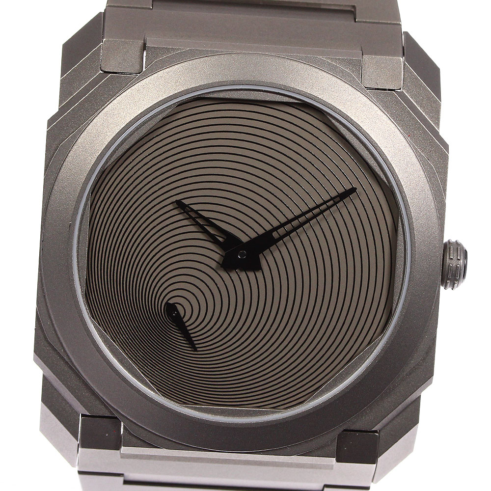 美品箱・保証書付き【BVLGARI】ブルガリ 安藤忠雄 x ブルガリ オクト フィニッシモ tadao ando 103245 自動巻き メンズ【中古】