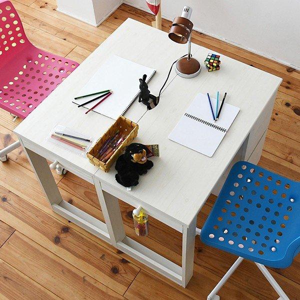 デスクセット 机 ラック付き チェスト 棚 収納 シンプル 北欧 引き出し オープンラック 本棚 勉強机 学習机 パソコンデスク 子供 子ども部屋 白 ホワイト 木目 22,457円