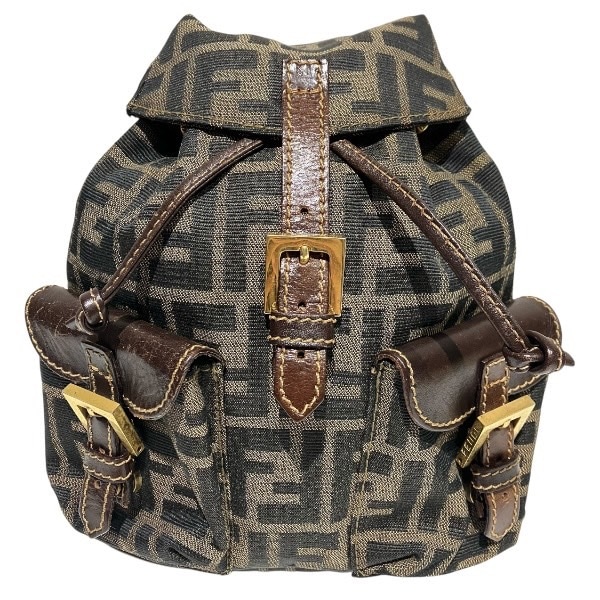 フェンディ FENDI ズッカ バッグ ミニ リュック レディース 【中古】