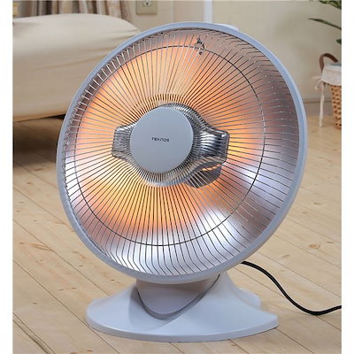 ハロゲンヒーター/暖房器具 パラボラ型 床置きタイプ 上下首角度調節可