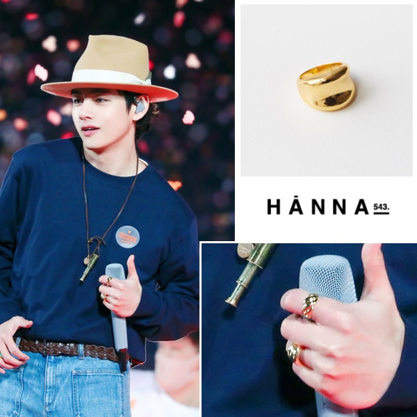 bts V着用 R501(GOLD) シルバーリング