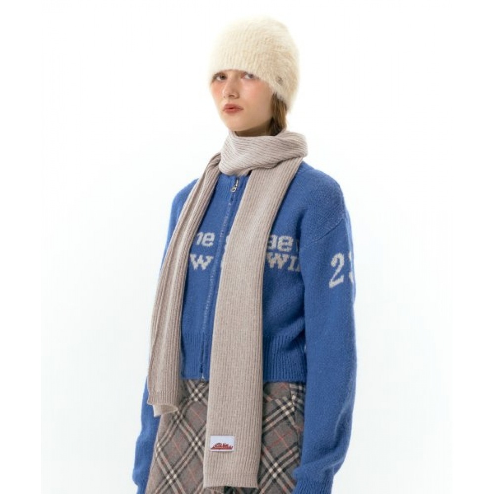 エイムズ-ワールドワイドツートンマフラーアイボリー