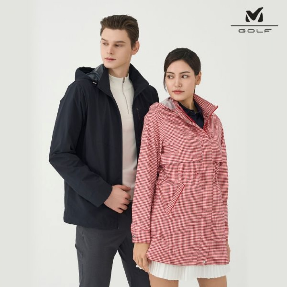 [ミーレゴルフ] 男女兼用隠しフードウインドブレーカー 6 色選択 1