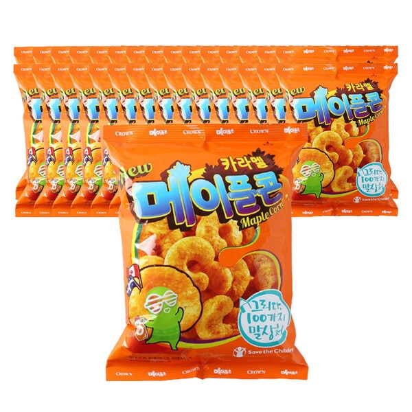 クラウン製菓 キャラメルコーン メープル 74g 32個