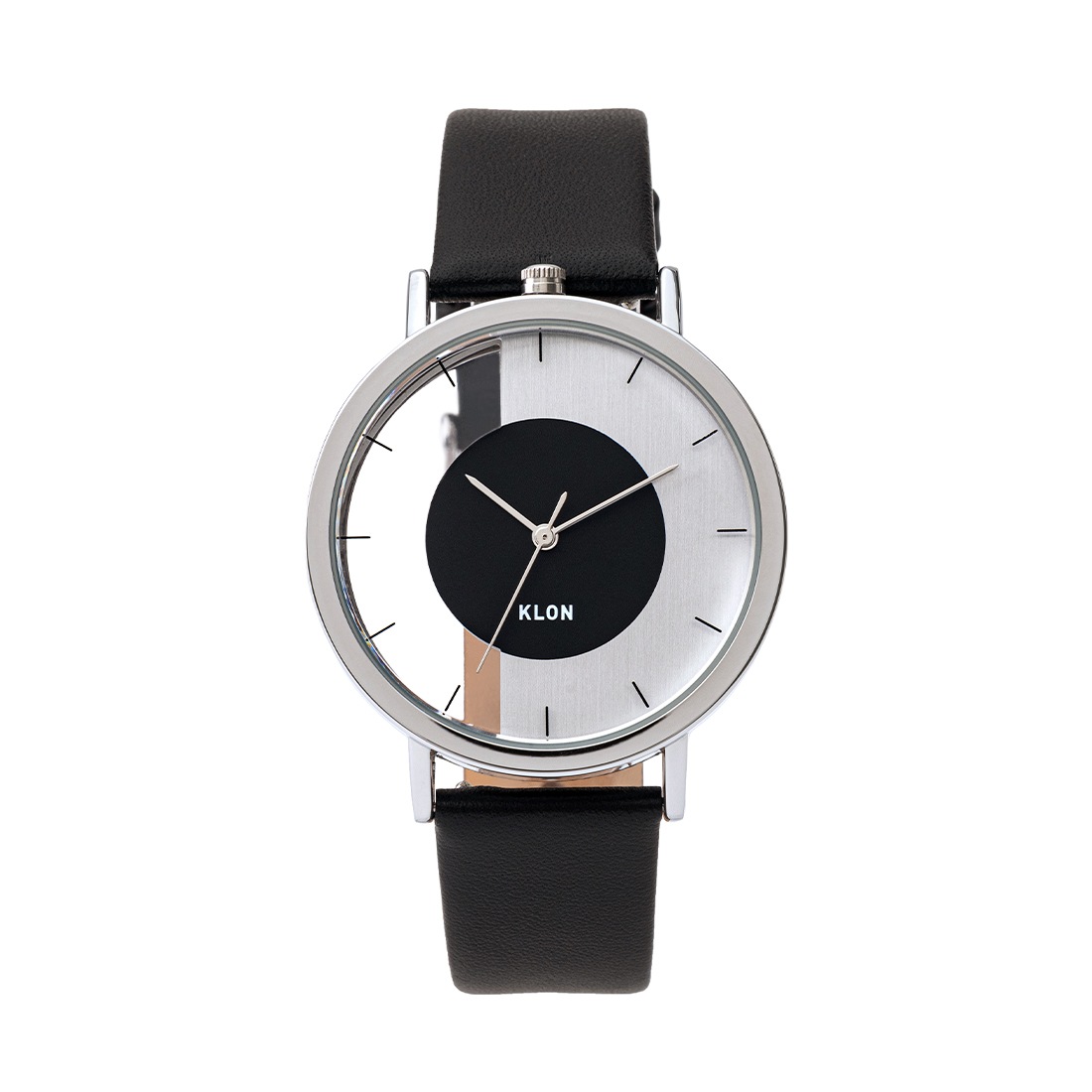 INVISIBLE OVERLAPPING CIRCLE SHAPES BLACK 38mm