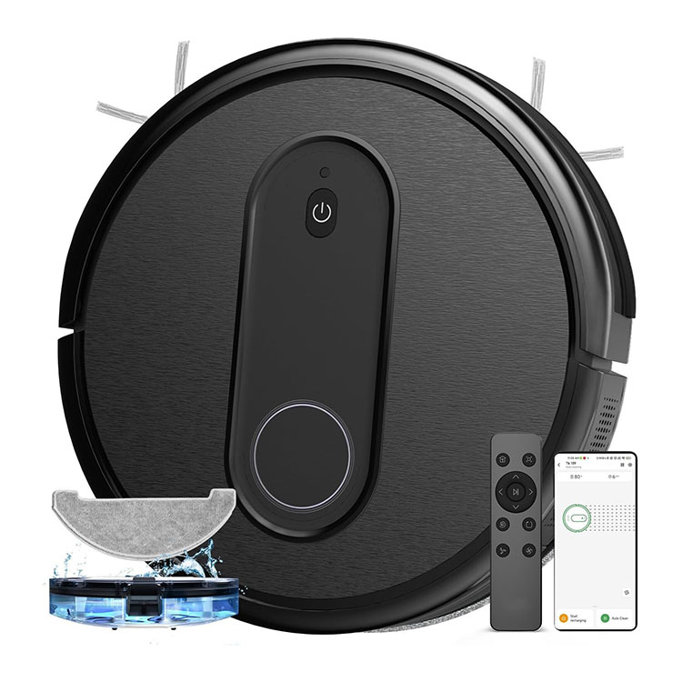 ロボット掃除機 掃除機 水拭き 一台多役 吸引 強力ブラシ リモコン制御 APP遠隔操作 Alexa音声制御 長時間駆動 自動充電 超薄型ボディ 静音設計 段差乗り越え T7