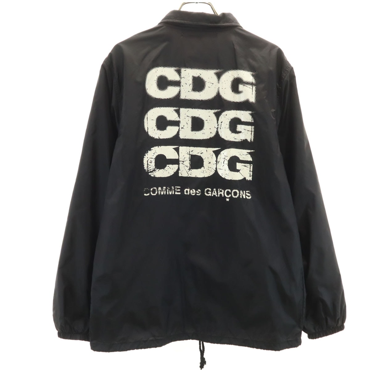 GOOD DESIGN SHOP COMME des GARCONS グッドデザインショップ コムデギャルソン 2015年 バックプリント コーチジャケット M ブラック メンズ 古着