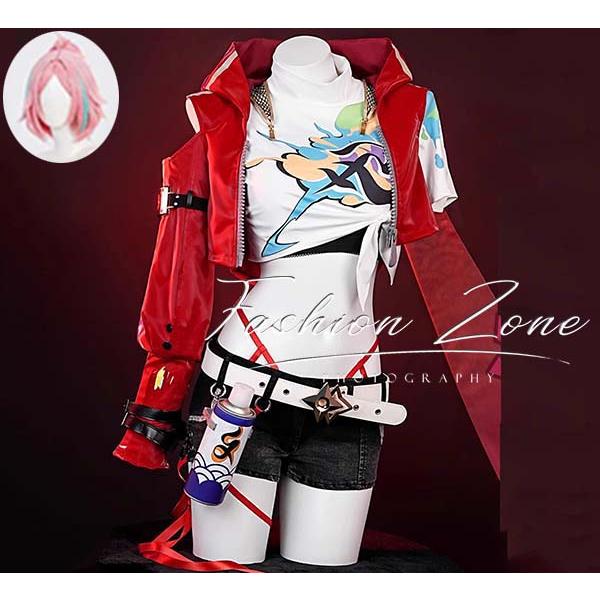 崩壊：スターレイル 風 乱破 Rappa 巡海遊侠 コスプレ衣装 ウィッグ 靴 cosplay ハロウィン 演出服 変装