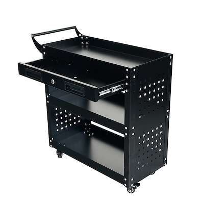 【国内即日発送】ツールキャビネット ツールワゴン ツールカート工具カート 収納 ロールキャビネット スチール ローラーキャビネットハンドル 耐荷重50KG 幅79*奥行き35*高80 フック付 DIY