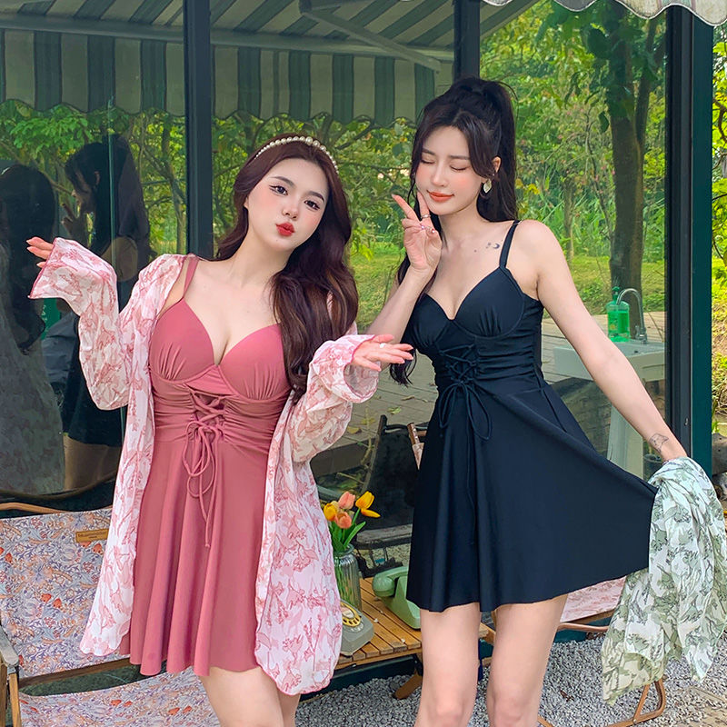 大きいサイズ M-6L 水着 ワンピース水着 女性 体型カバー 20代 3点セット 30代 紫外線カット 40代 トップス付 水着 レディース ピンク 黒 プラスサイズ ワイヤー入り