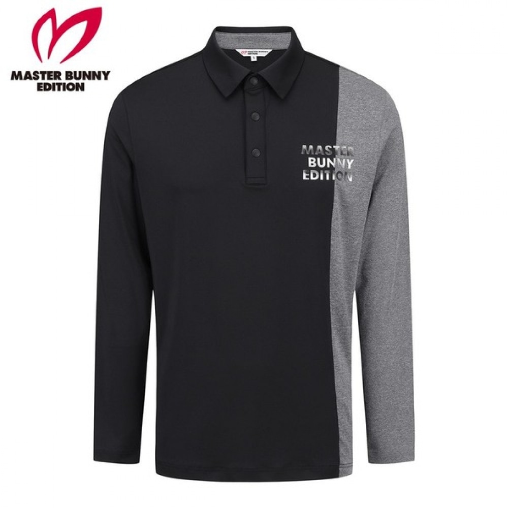 [マスターバニー] メンズツートンミックスクーリングポロシャツ