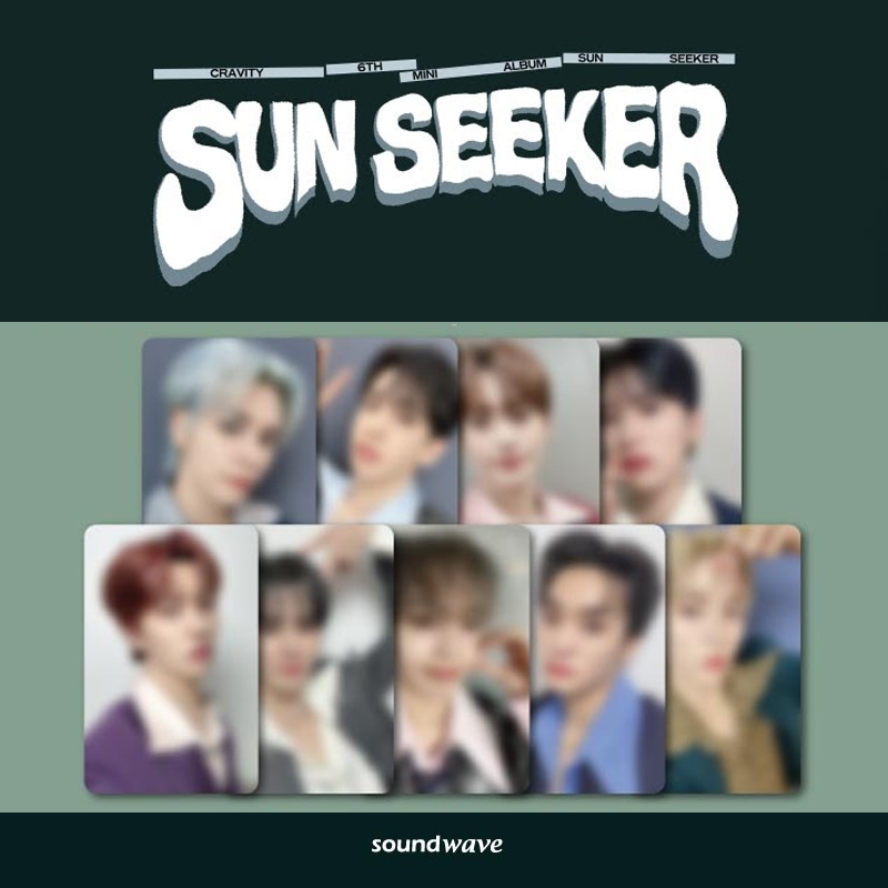 (9種セット) CRAVITY 6集 Mini Album - SUN SEEKER [SOUNDWAVE PHOTOCARD]
