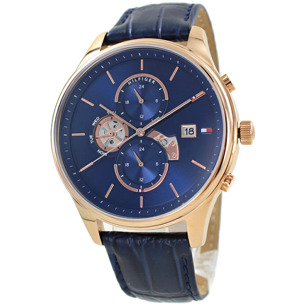 トミーヒルフィガー 腕時計 手表 メンズ 男性 ギフト 誕生日プレゼント 入学祝い 退職祝い 結婚記念日 プレゼント おしゃれ ブランド 時計 青 文字盤 ブルー 時計 ポイント消化