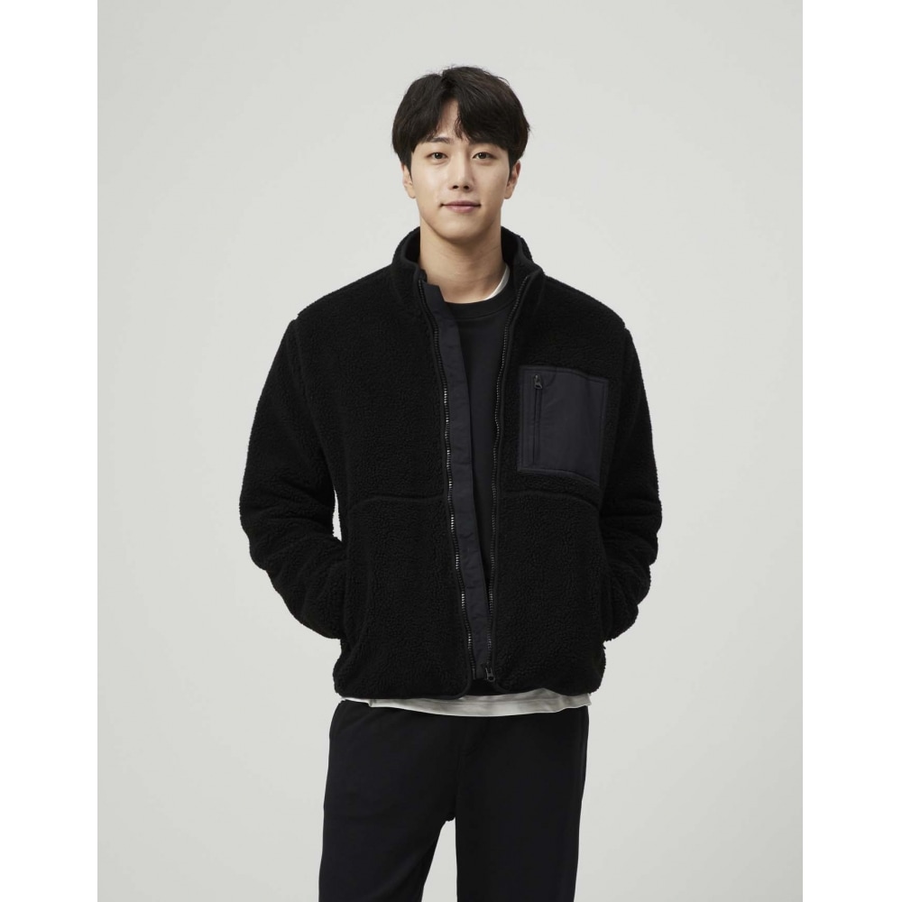 GIORDANO 071921フリースネックネックジャケット_4color