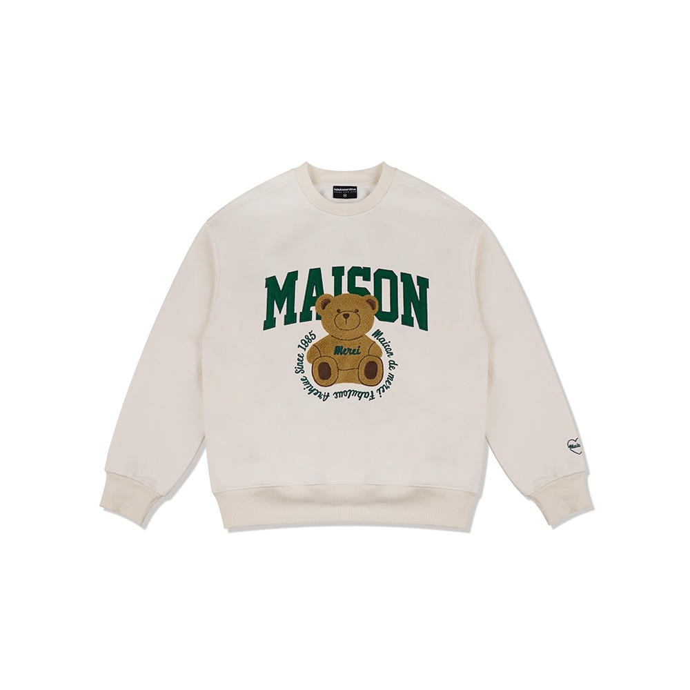 ファビュラスアーカイブ女性用クロップベアフレンズブックルスウェットシャツ (FCC3TS449W)