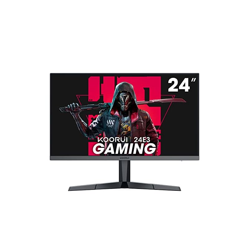 KOORUI 24インチ IPS ゲーミングモニター ゲーミング ディスプレイ FHD/165Hz/1ms GtG 傾き調節 ゲームモニター Adaptive Sync対応 HDMI X2,Displ